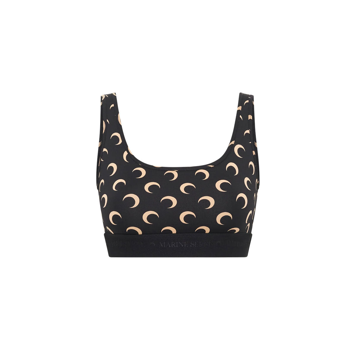 MARINE SERRE ブラック スポーツブラ MARINE SERRE Marine Serre マリーン セル スポーツブラ Organic
