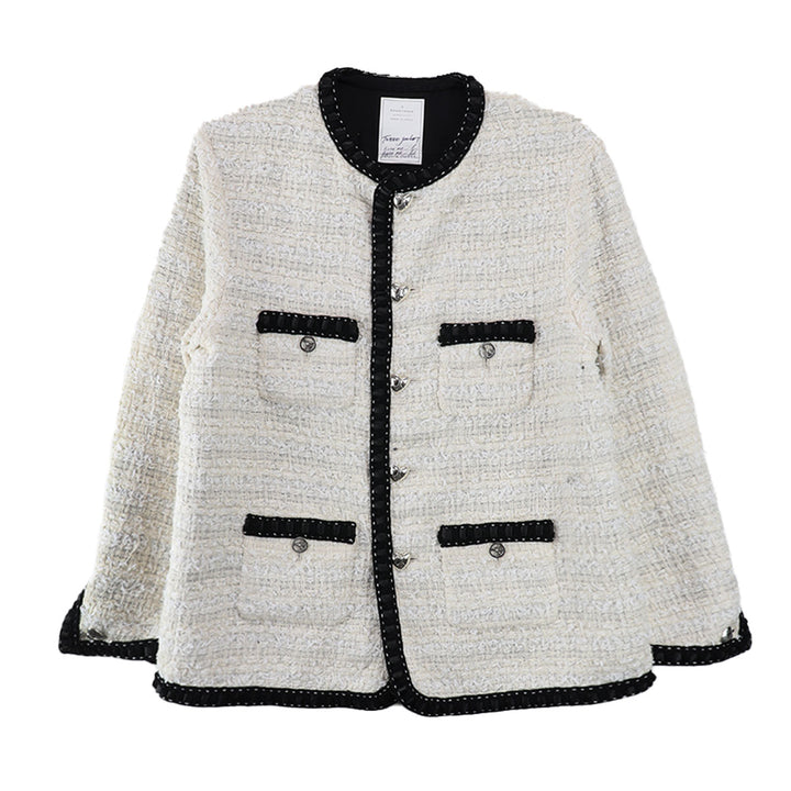 TWEED JKT SILVER_WHT