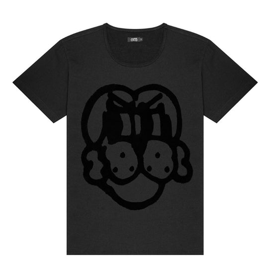 FLOCKED PUP SS TEE