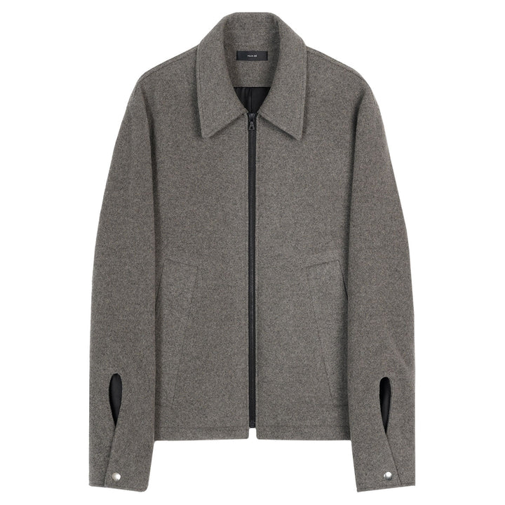 Relaxed Shirt Jacket in Wool/Cashmere
