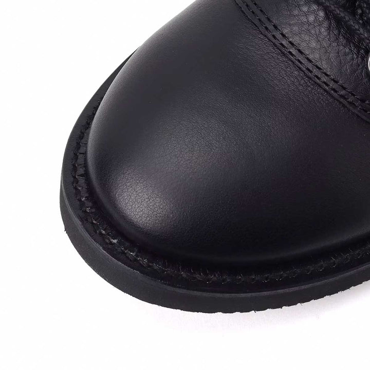 SOFT SHRINK LEATHER MILITARY BOOTS