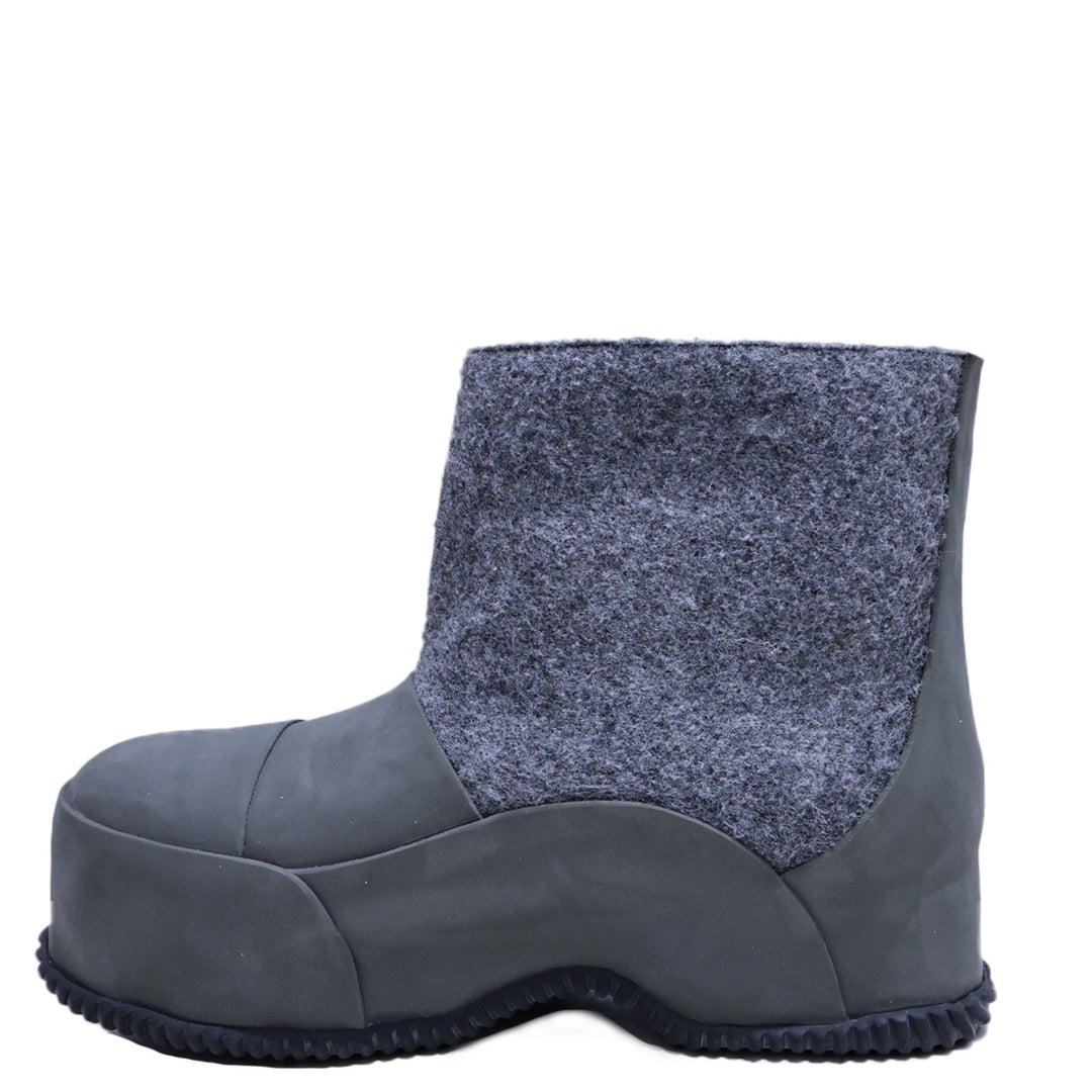 MELANGE FELT HIGH VULCANIZED RUBBER BOOT