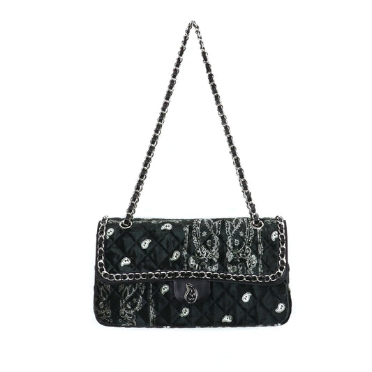 Paisley Quilting Chain Bag 30（SILVER）