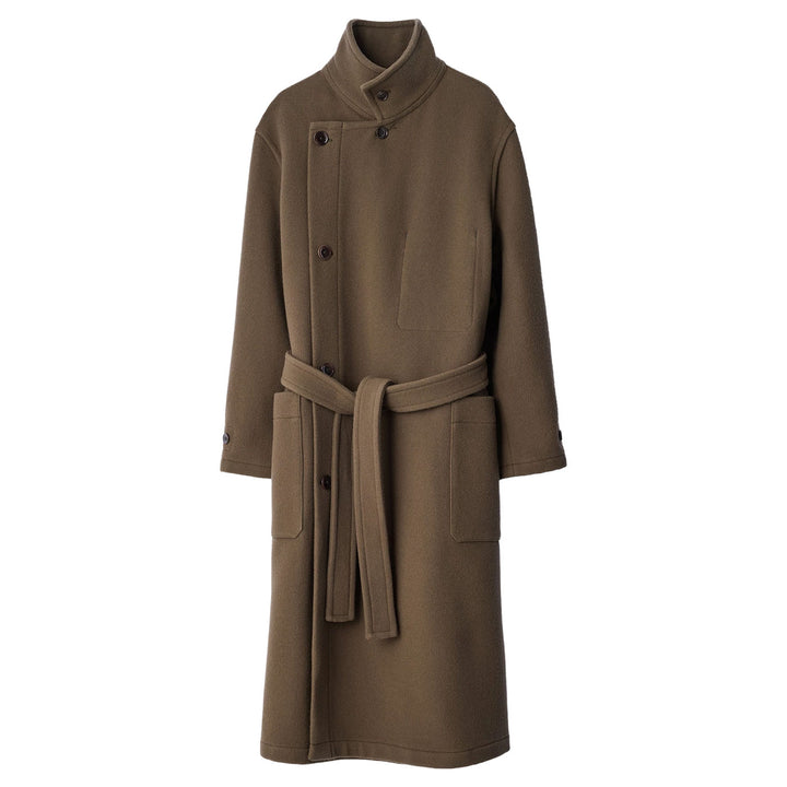 Wrap coat, double wool