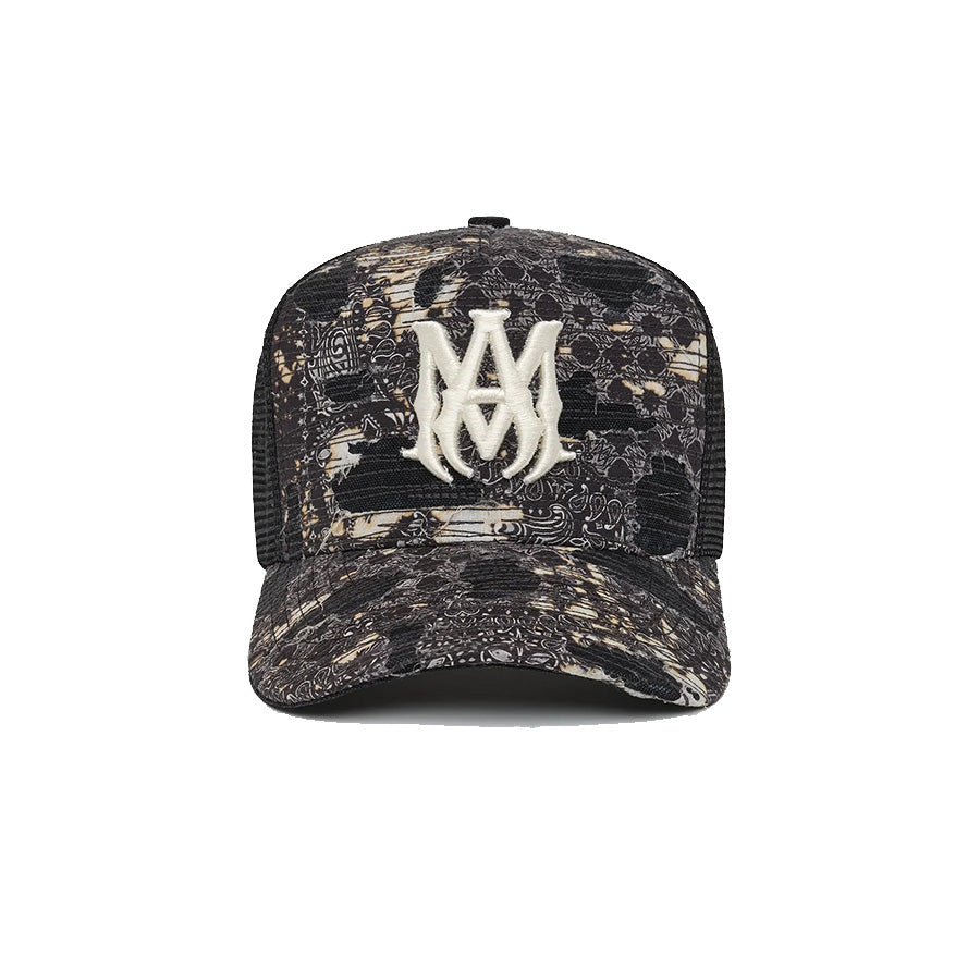 AMIRI - BANDANA REPAIR TRUCKER HAT