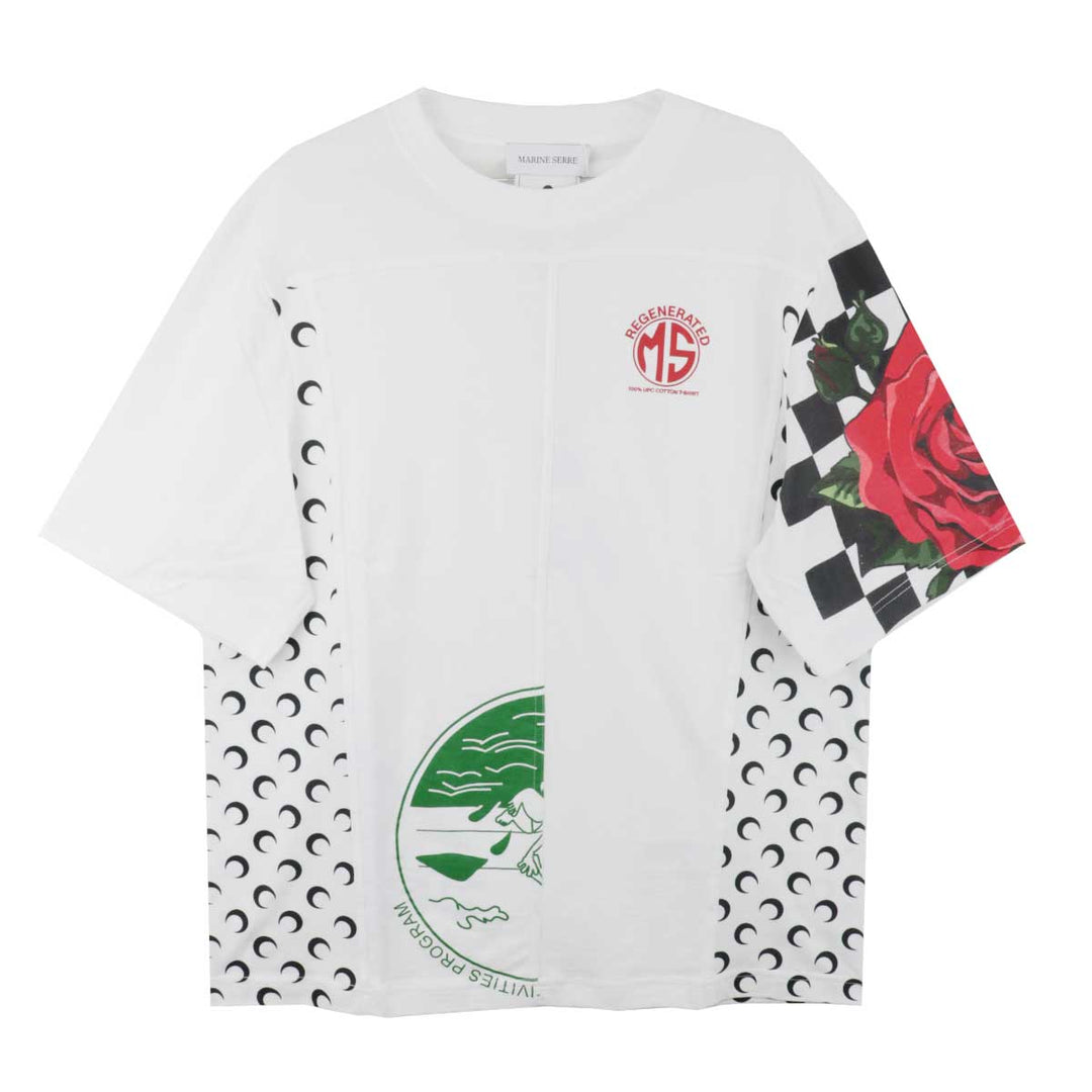 Marine Serre - Upcycled jersey crewneck t-shirt