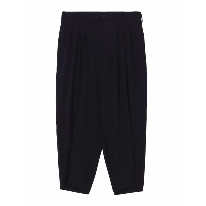 WOOL GABARDINE 12 TUCKS PANTS