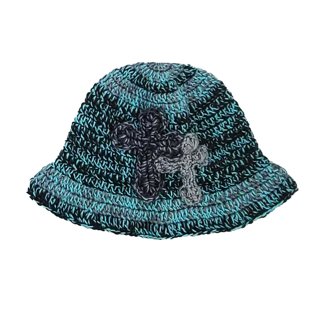 Y.A.R.N. - "Y.A.R.N."3D Cross Handmade Knit hat(unisex)