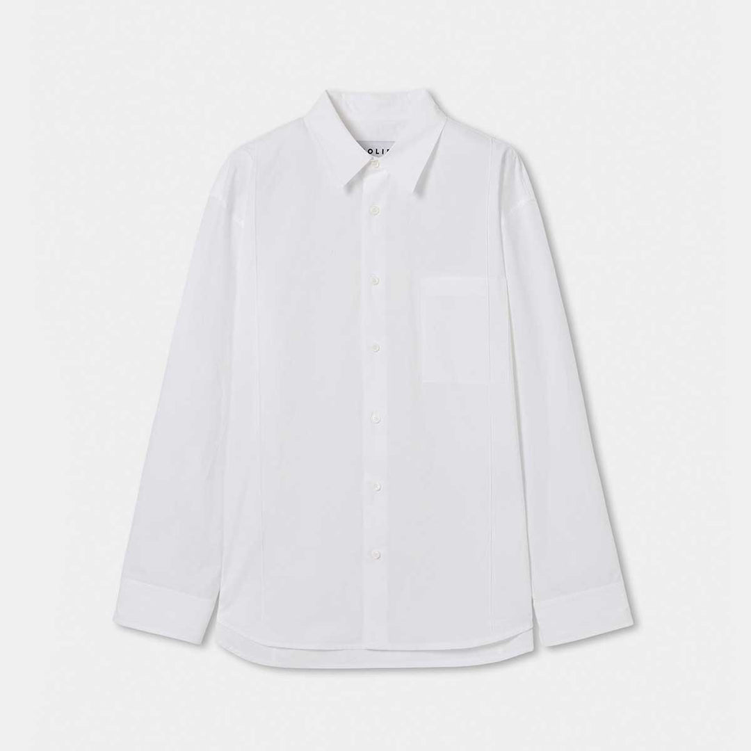SOLID HOMME - Crease Cotton Shirt