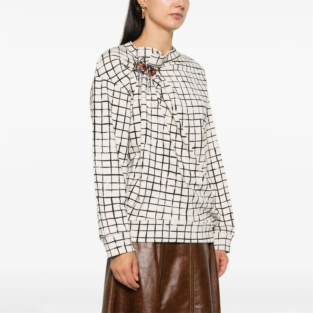 Dries Van Noten - BROOCH DETAIL SWEATER