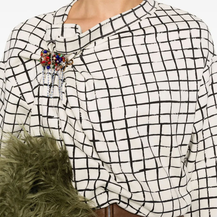 Dries Van Noten - BROOCH DETAIL SWEATER