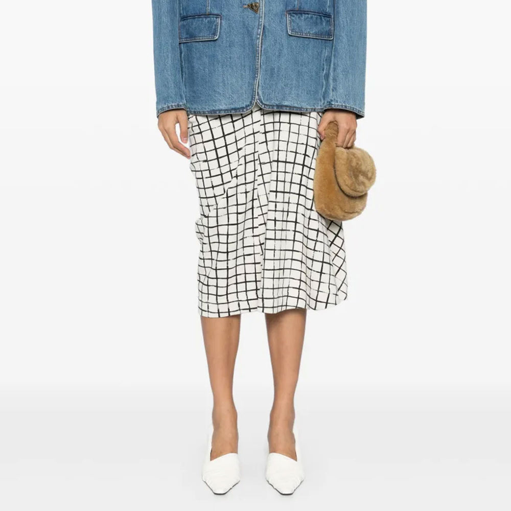 Dries Van Noten - GRID SKIRT