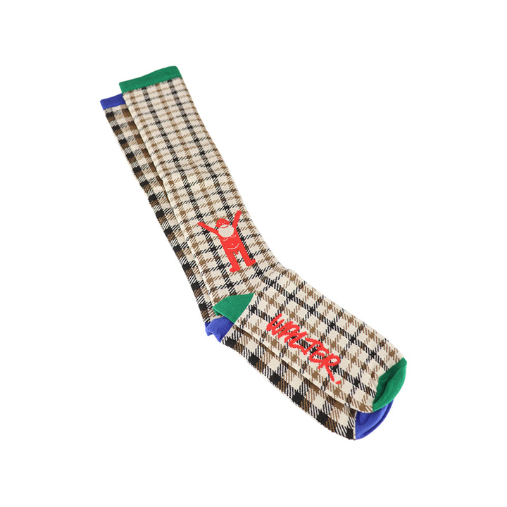 A-symmetric Check Socks