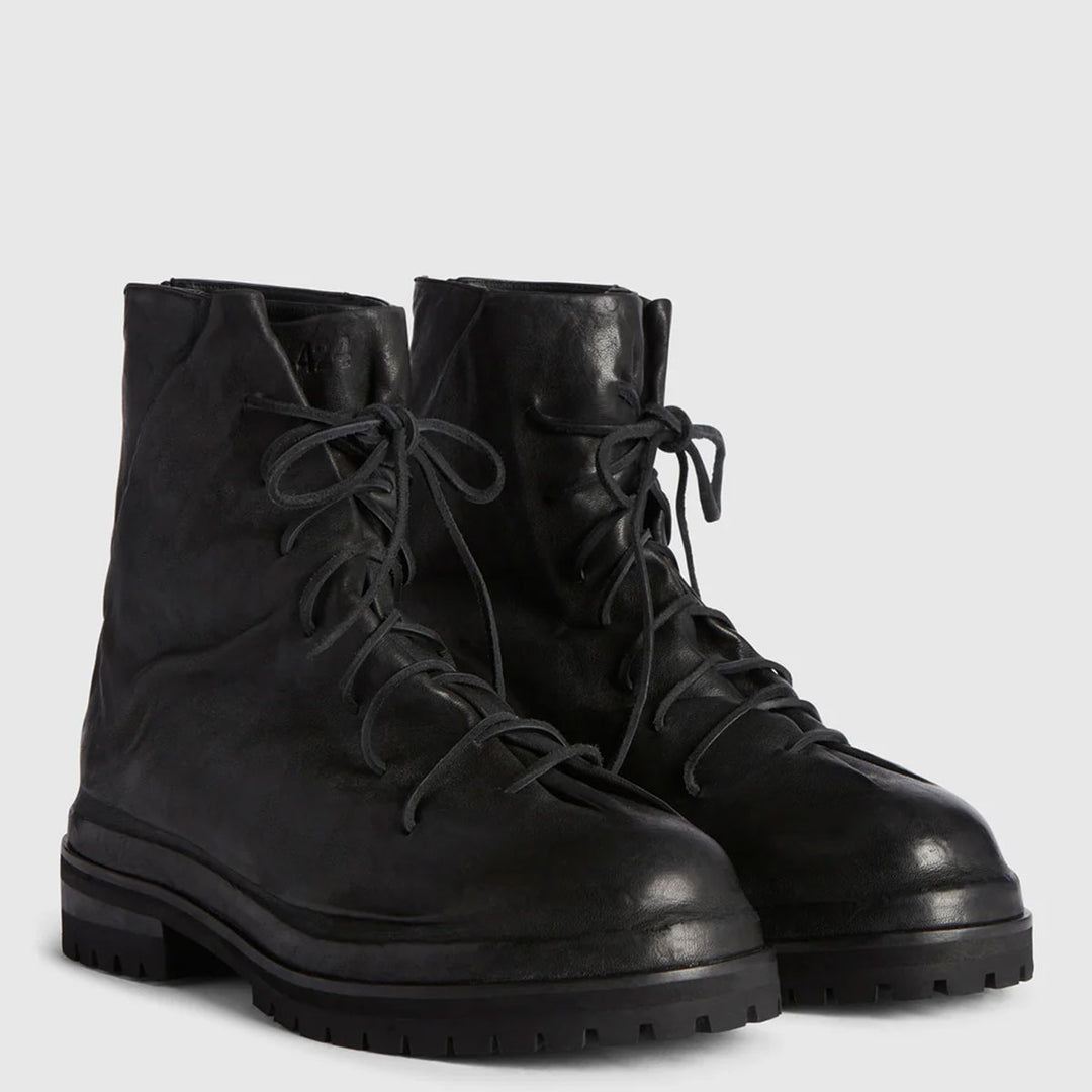 LACED UP MARATHON BOOTS