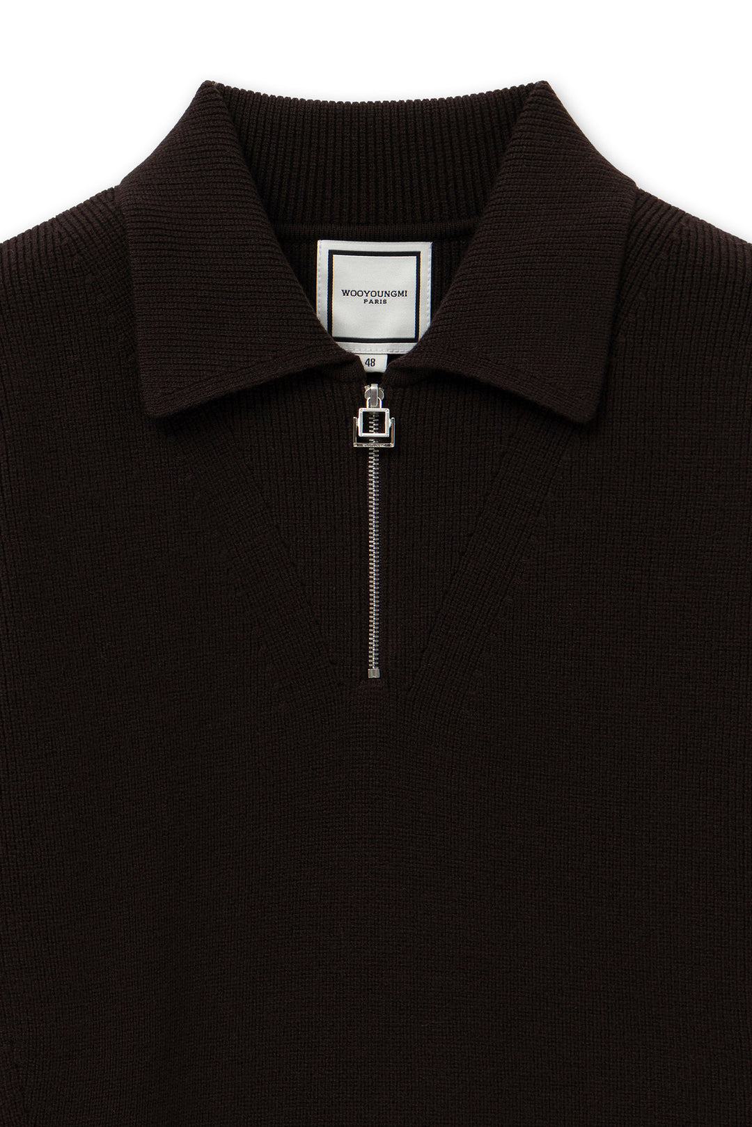 Brown Half-zip Sweater