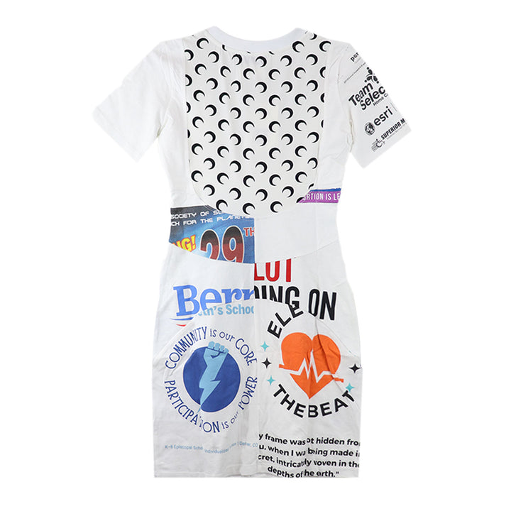 REGENERATED GRAPHIC T-SHIRTS MINI DRESS