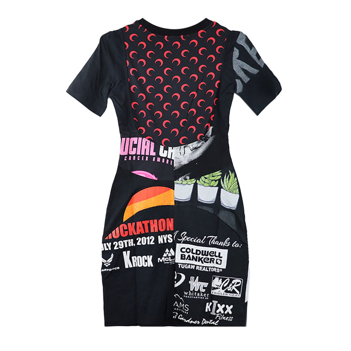 REGENERATED GRAPHIC T-SHIRTS MINI DRESS