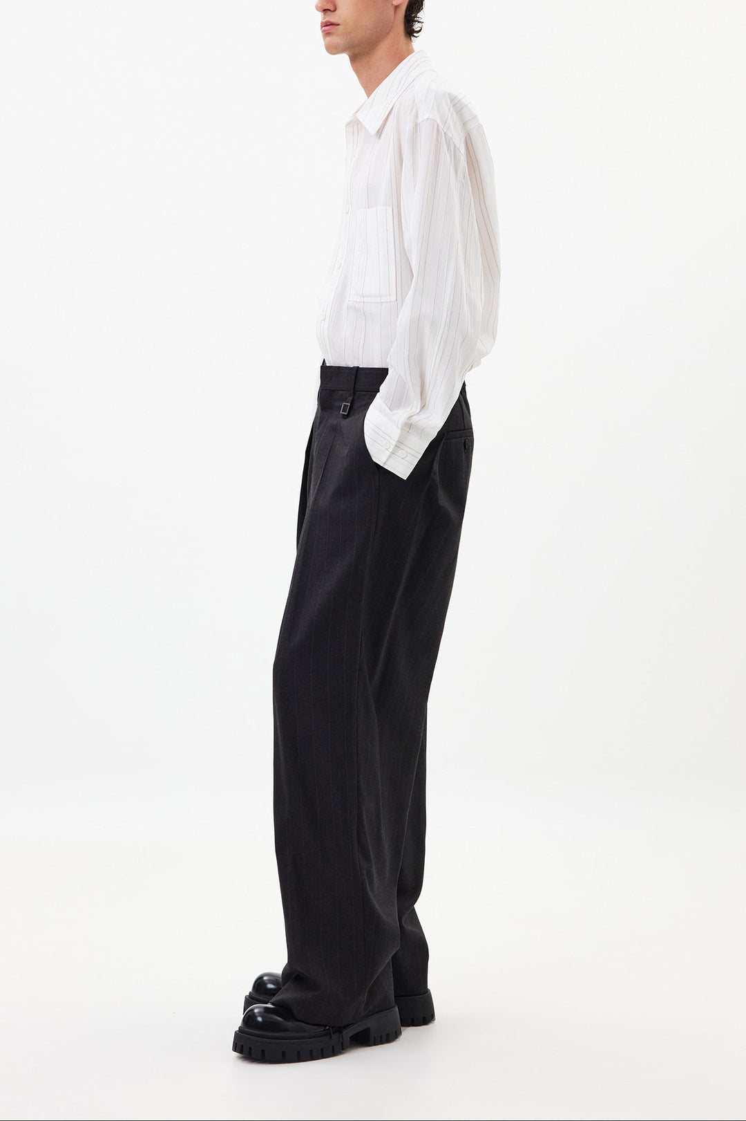 White Striped Shirt