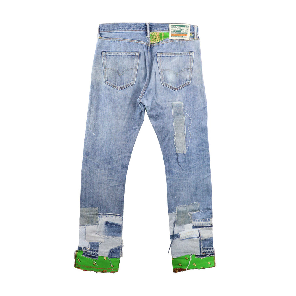 THE WORLD IS YOURS - Kinran Patchwork Denim Pants (THE WORLD IS YOURS × INNOCENCE)