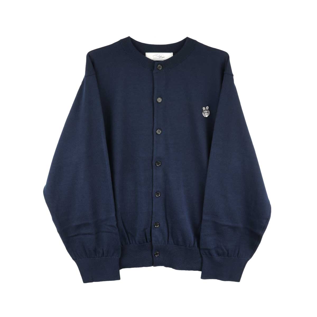 pillings ピリングス カーディガン ネイビー 紺 ウール ショート Pillings（ピリングス）