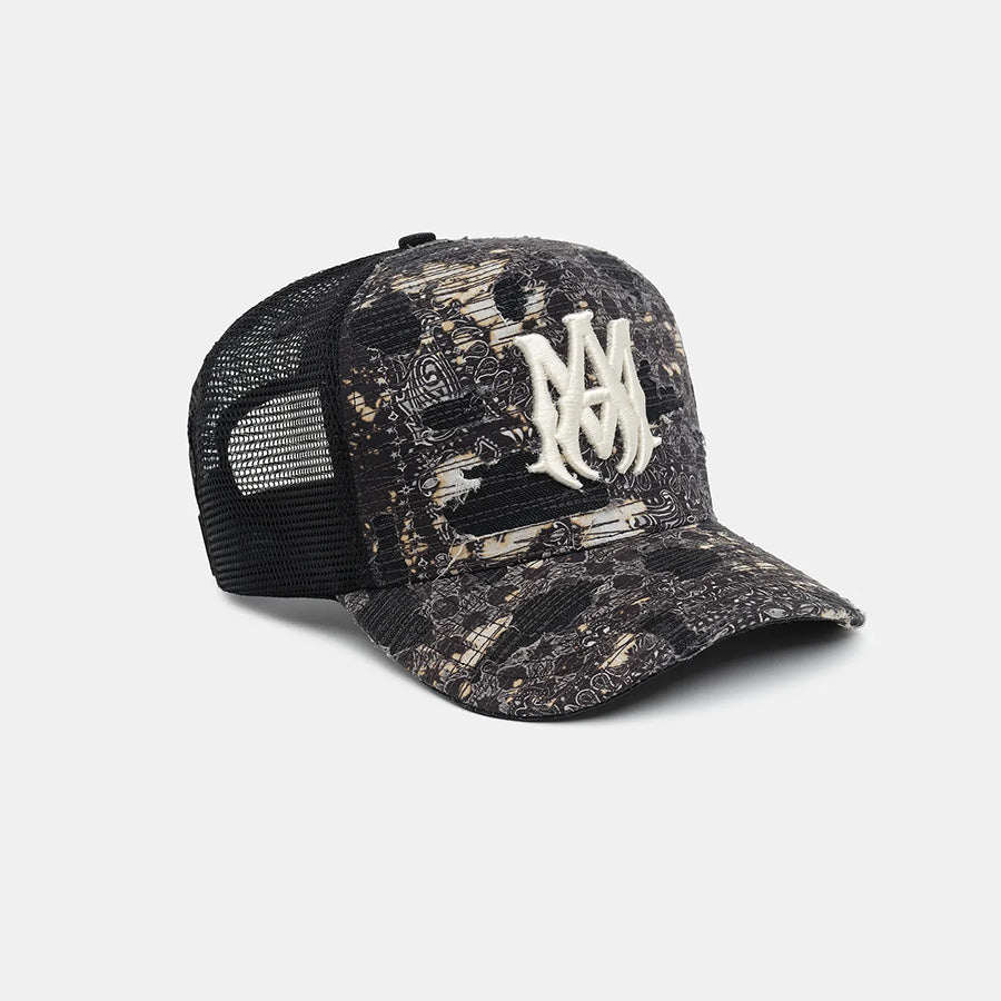 AMIRI - BANDANA REPAIR TRUCKER HAT