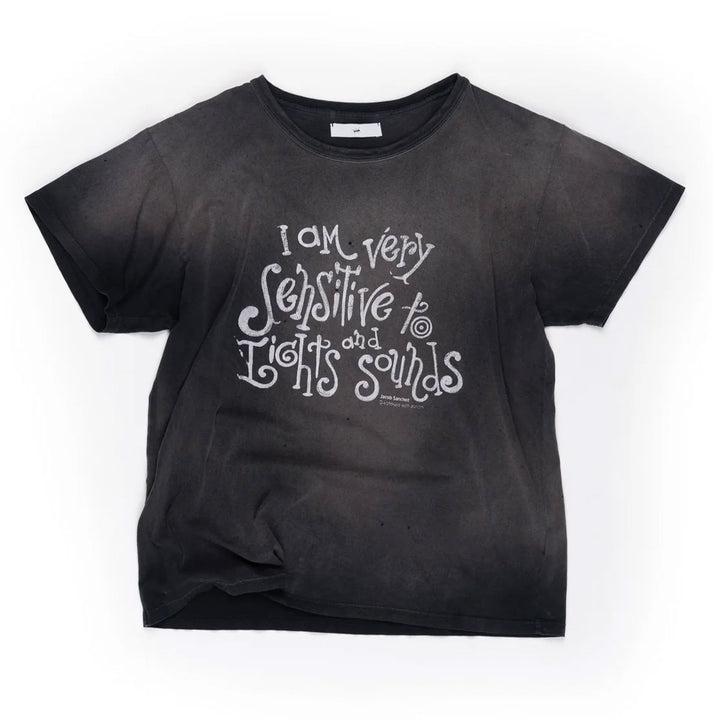 Sensitive T-shirt Aged Black