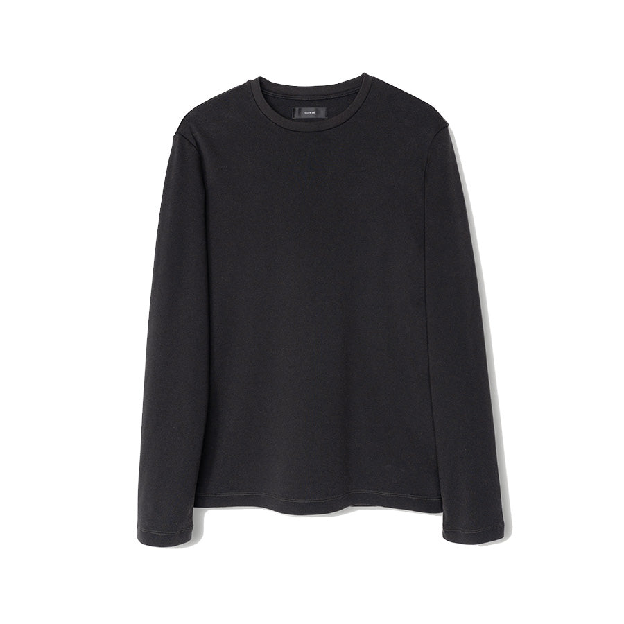 VUJADE - Contrast Stitch Long-sleeve Top