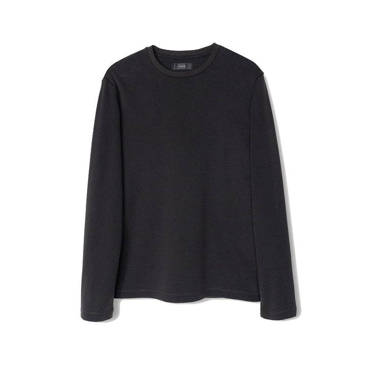 VUJADE - Contrast Stitch Long-sleeve Top