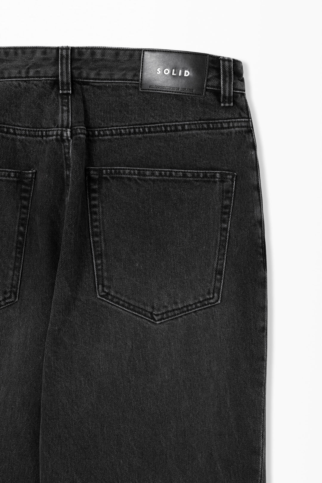 Black Slim Bootcut Denim Pants