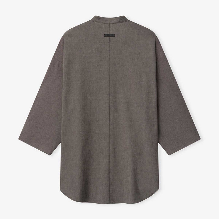 Fear of God - Cotton Wool Oxford Mandarin Relaxed Short Sleeve Shirt