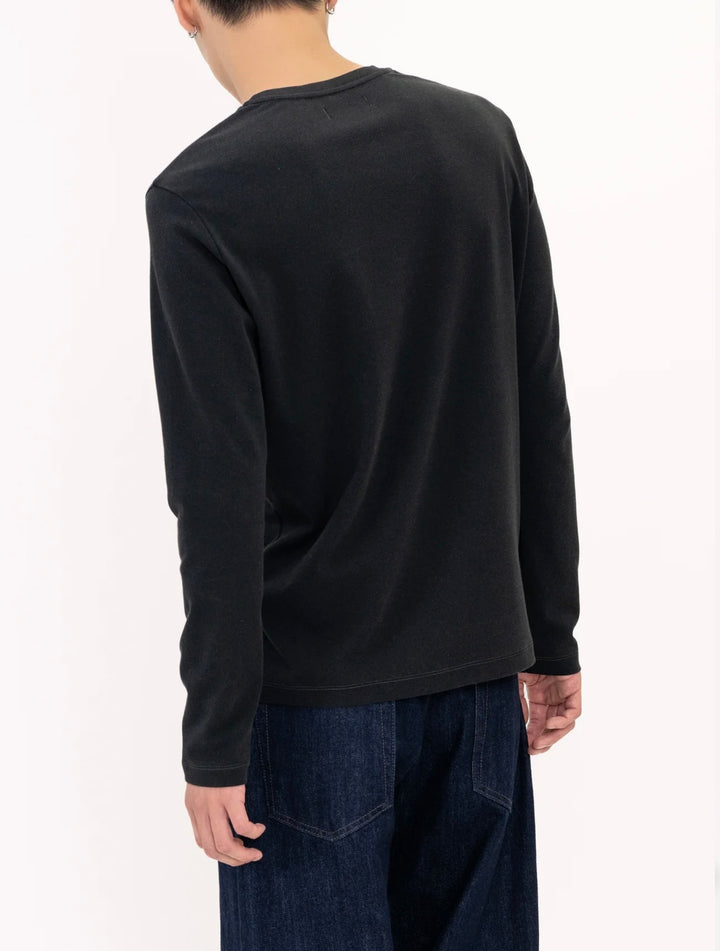 Contrast Stitch Long-sleeve Top