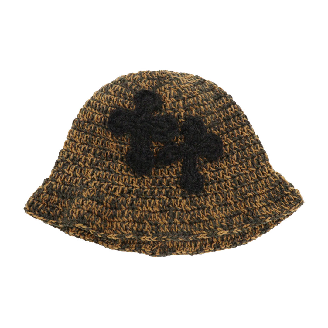 "Y.A.R.N."3D Cross Handmade Knit hat(unisex) - Y.A.R.N.