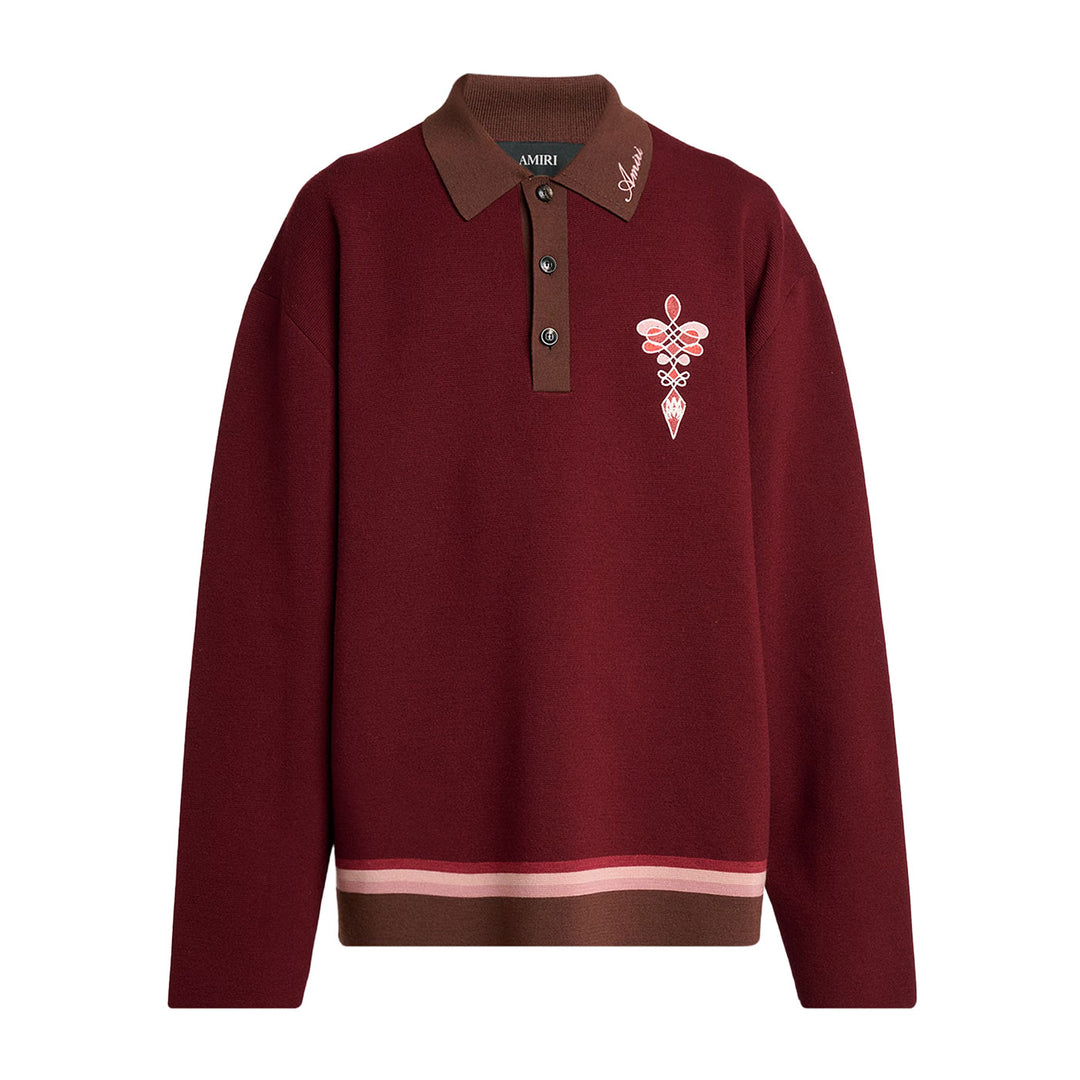 AMIRI LASSO KNIT OS LS POLO