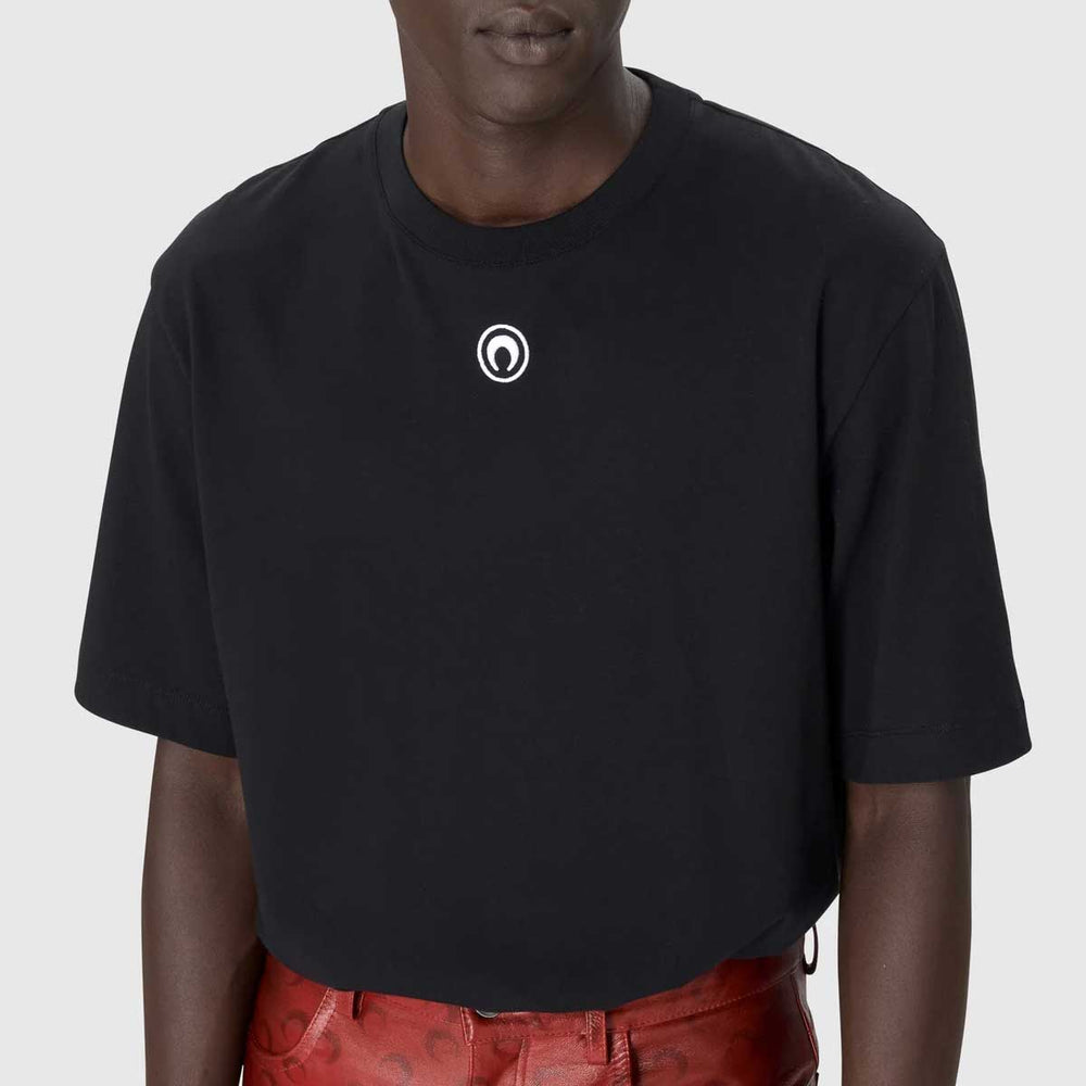 Marine Serre - Moon Logo Jersey Loose Fit SS T-Shirt