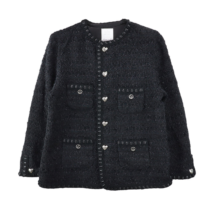 TWEED JKT SILVER_BLK