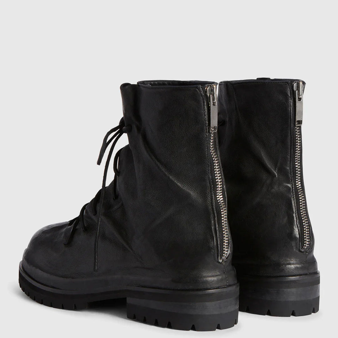 LACED UP MARATHON BOOTS