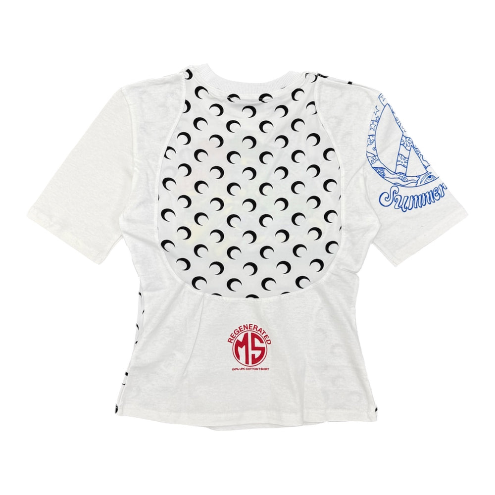 Marine Serre - UPCYCLED Graphic Jersey Baby Fit T-Shirt