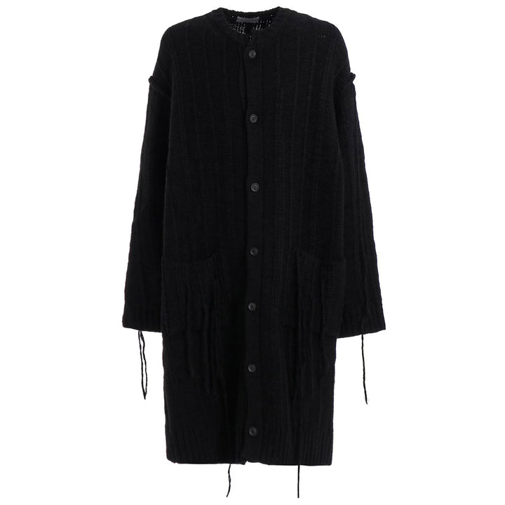 3G STRIPE STRING LONG CARDIGAN