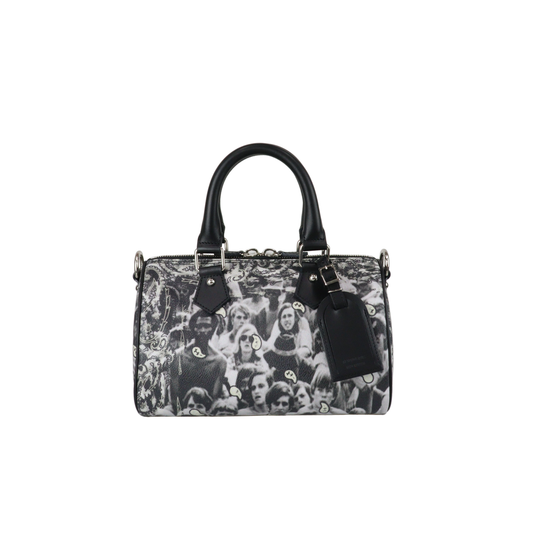 THE WORLD IS YOURS - Paisley Boston Mini Bag(SILVER)