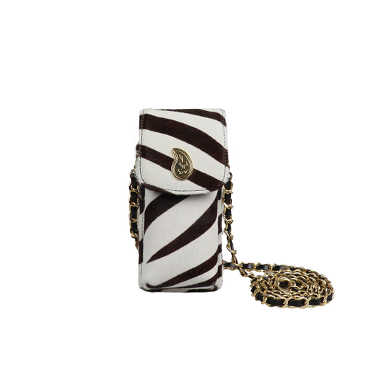 THE WORLD IS YOURS - Exotic Leather Mini Pouch (GOLD/LONG)