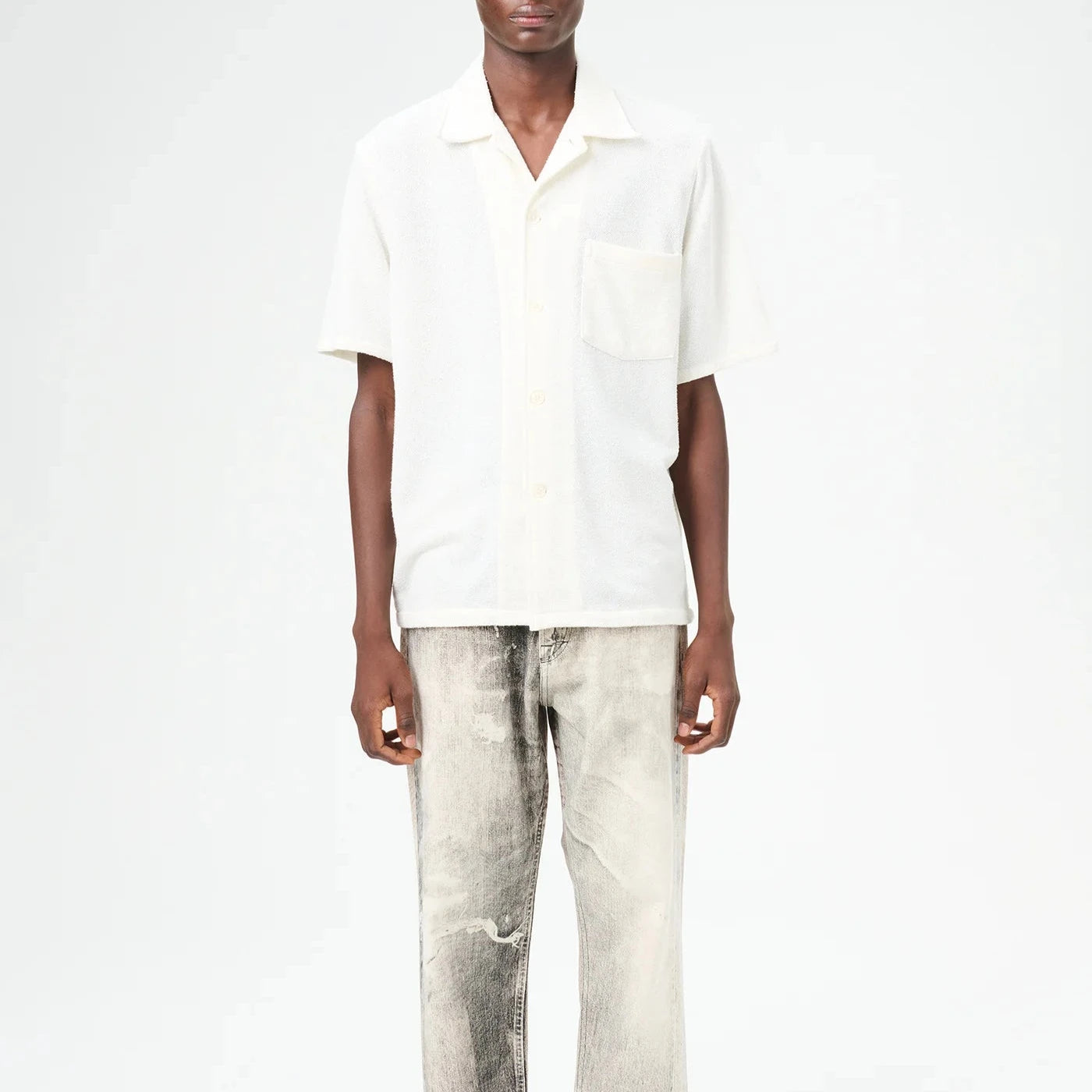 OUR LEGACY オフホワイト Box シャツM 48 ファッション 