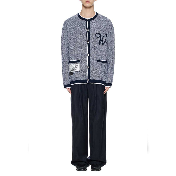 WOOYOUNGMI - Round Neck Logo Cardigan
