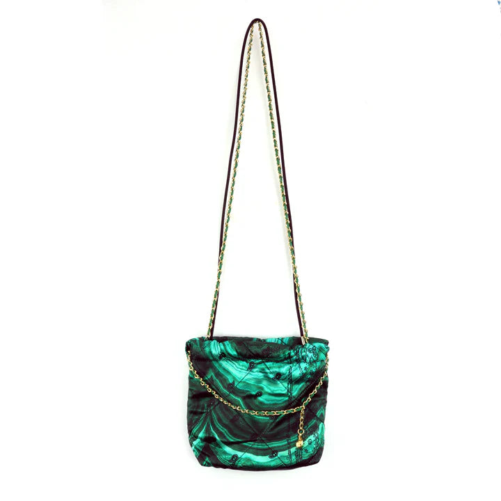 THE WORLD IS YOURS - Paisley Silk Chain Pouch