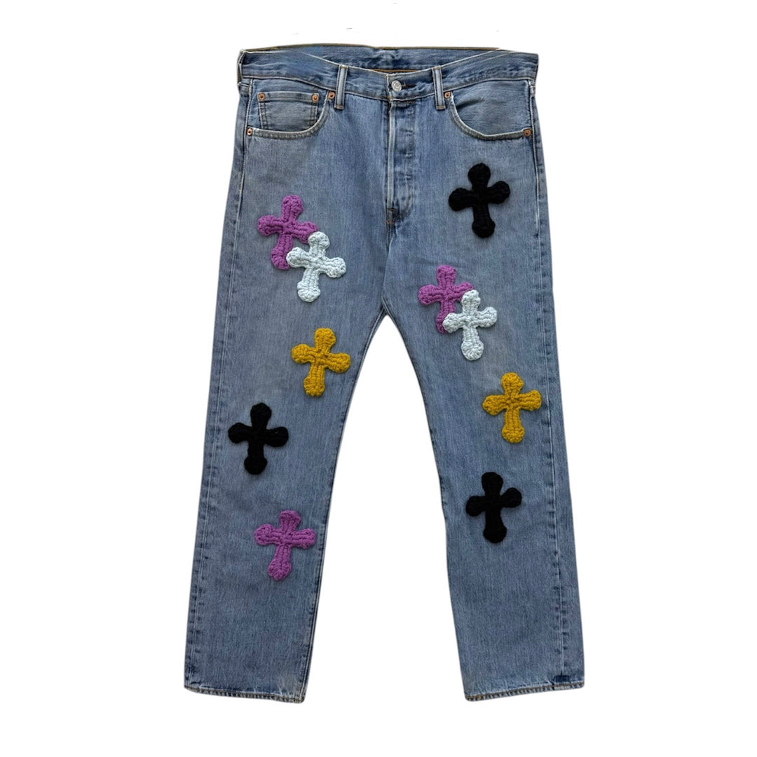 "Y.A.R.N." 3D Cross Pants【C】