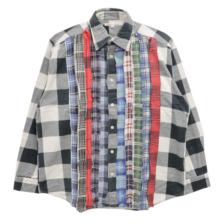 Flannel Shirt -> Ribbon Shirt【sizeXL】