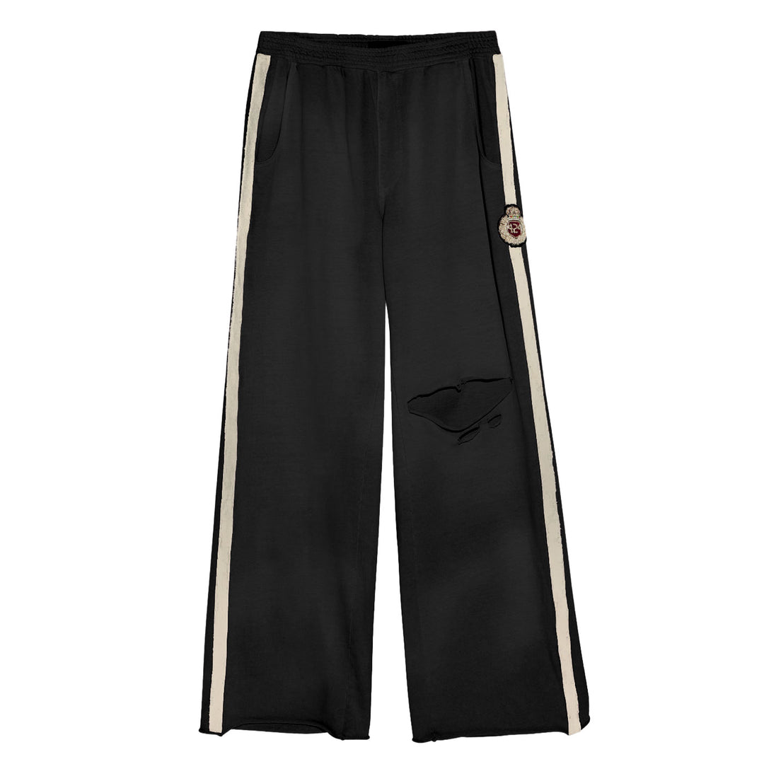 CREST RIPPED SWEATPANTS