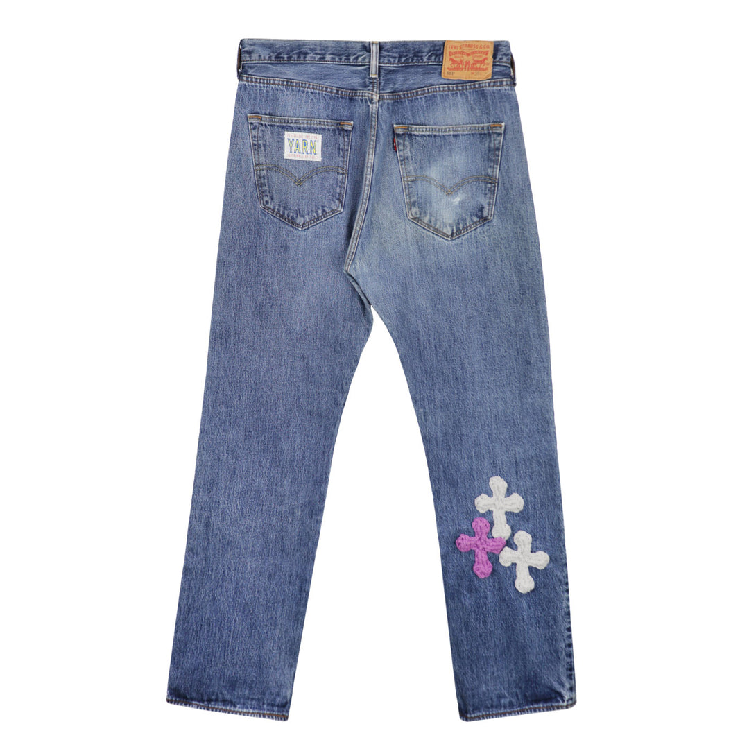 "Y.A.R.N." x Levi's 501【D type】