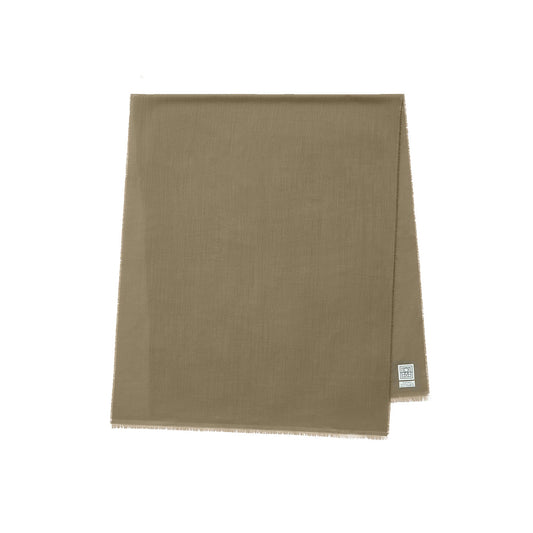 Light wool scarf hazel