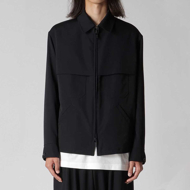 WOOL GABARDINE STORM SHIELD BLOUSON