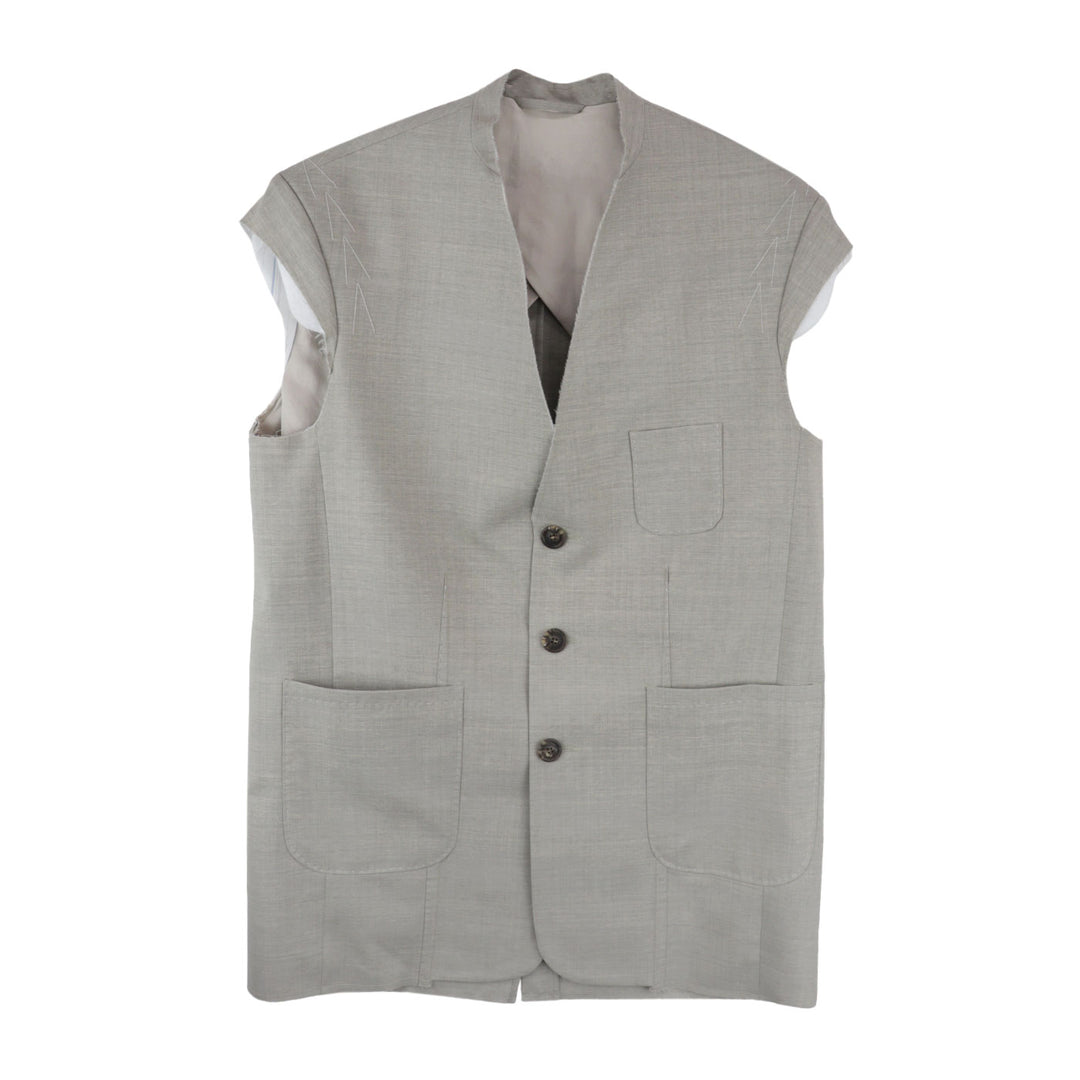 SONIA CARRASCO - DECONSTRUCTED SLEEVELESS BLAZER